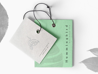 Hummingbird | Wellness Spa Brand identity art direction brand identity branding design display ecofriendly flat design green hummingbird logo minimal nature packaging price tag print tag design tags typography vector wellness