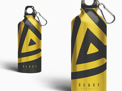 Rebox | Crossfit Brand identity art direction athletic brand identity branding canteen crossfit delta design fitness flat design gym logo mexico minimal packaging sports vector yellow