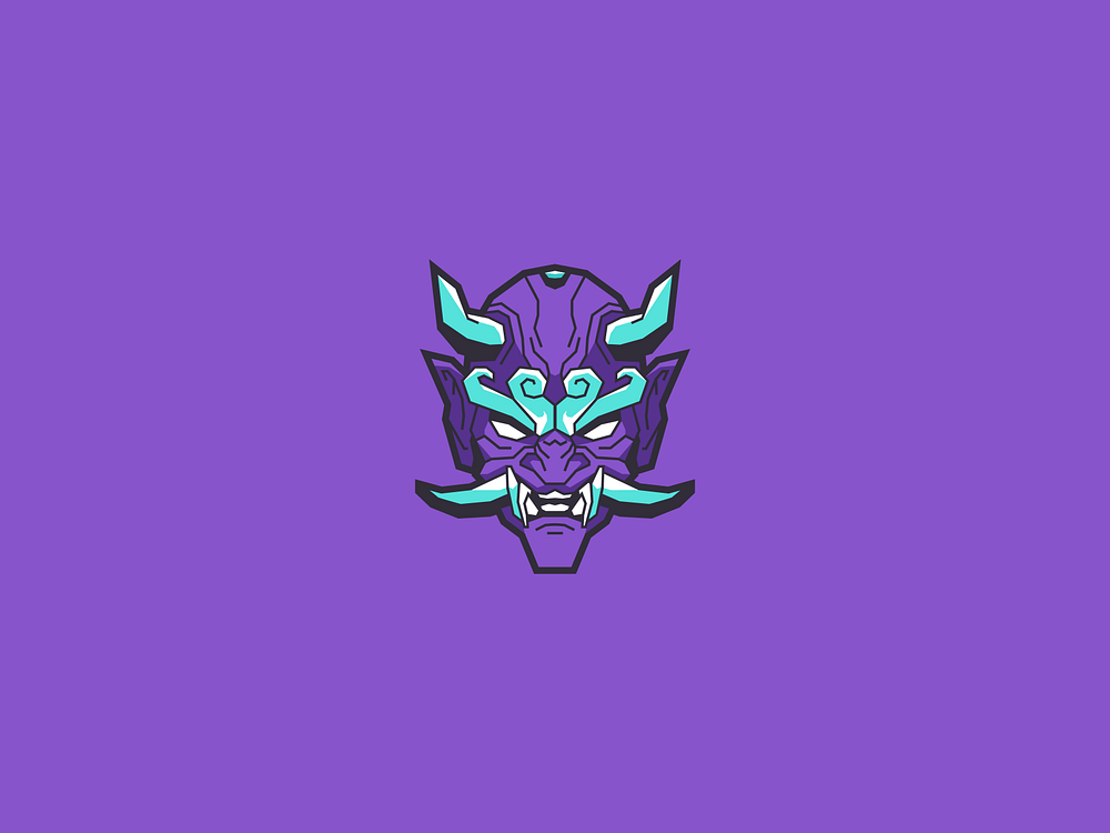 Purple Oni Mask by Agus on Dribbble