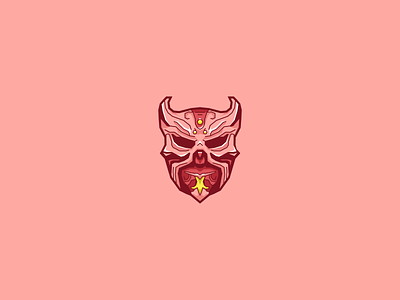 Fanged Dread Mask - Guild Wars 2 colorful design esports flat guild wars 2 illustration logo mask minimal vector