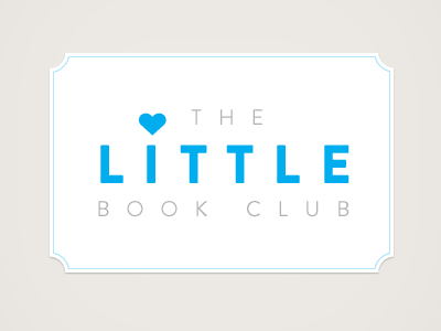 Little Book Club Logo children clean vintage