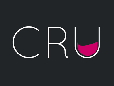 Cru Logo elegant logo simple wine