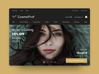 CosmoProf - Redesign app concept design ecommerce design flat design graphic design logo redesign ui ux website website concept