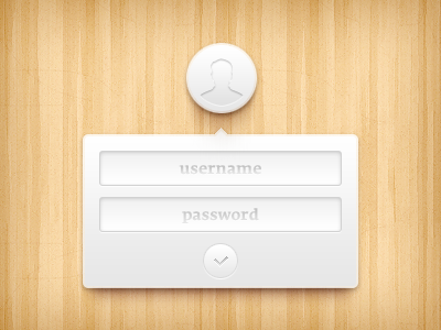 Login button login password ui username wood