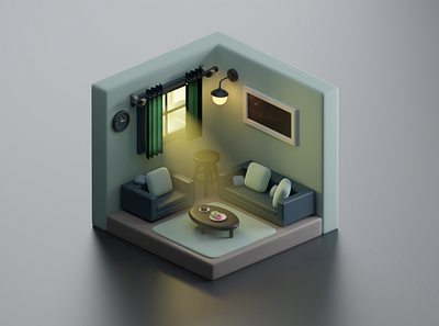 Simple 3D Isometric 3d graphic design