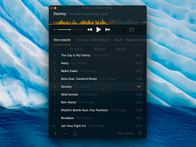 Mac Player Concept apple audio mac minimal music player sierra simple sound