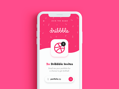 Two dribbble Invites