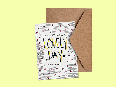 Greeting Card 02 - Lovely Day design font handwritten font handwrittenfont illustrations logo typography