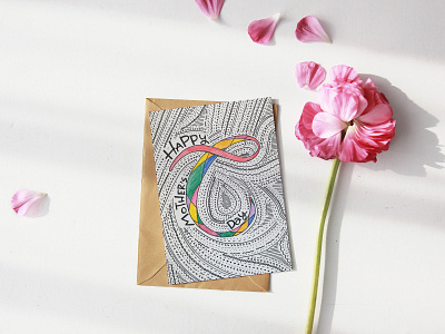 Mother's Day Card "C" design font handwrittenfont illustrations logo typography