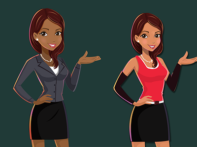 Bingo Host character design appstore bingo casino character design gamble games girl host iphone party rich vegas