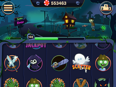 Zombie's Slots background casino games halloween slot machine slots vegas zombie