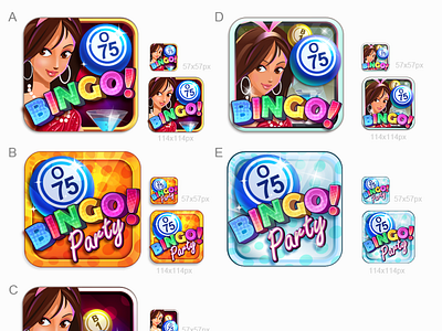 Casino game icons