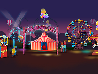 Carnival Theme carnival gamble slot game slots ui design