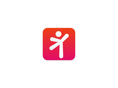 Online Dancing Course App Icon branding dailyui dancing icon icon design logo mobile app sports uidesign uxdesign