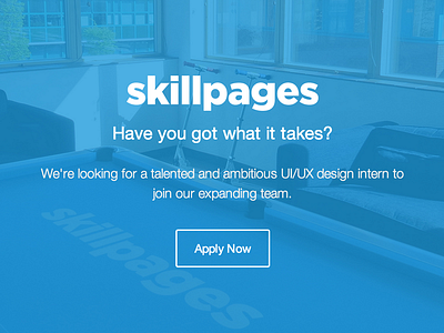 SkillPages is looking for a design intern
