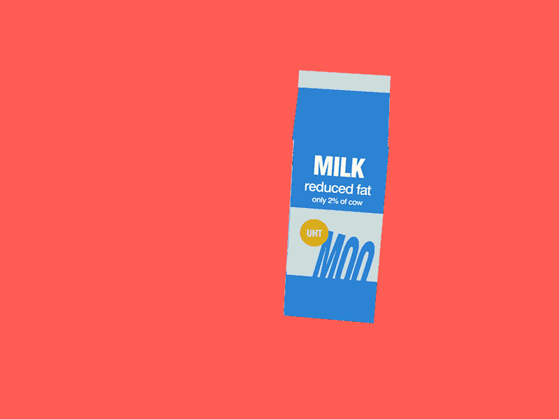 3D Milk Carton GIF
