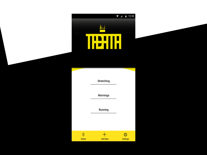 Tabata timer concept app