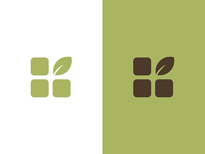 The Nursery logo branding environmental green leaf logo natural nature nursery the nursery