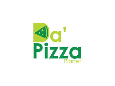 Logo design - Da Pizza Planet food indian logo pizzia planet