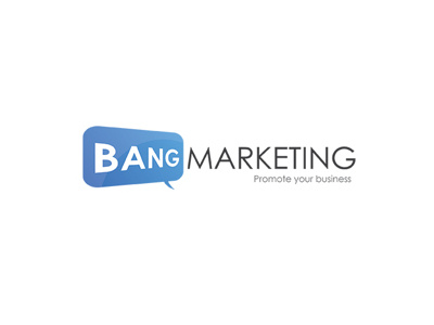 Bang marketing logo design design india logo marketing