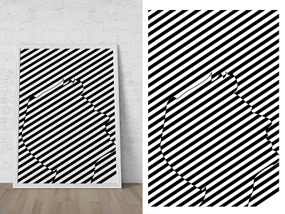 Stripes Portrait Face Expressions abstract adobe expressions face illustrator minimal stripes vector wellposter