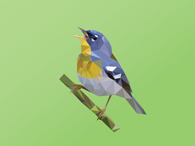 Low poly - Bird adobe bird brasil design flat geometry identity illustration india logo low poly multicolor
