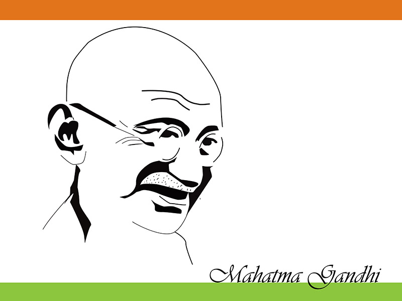 Download Mahatma Gandhi Vector artwork by Abhikreationz on Dribbble