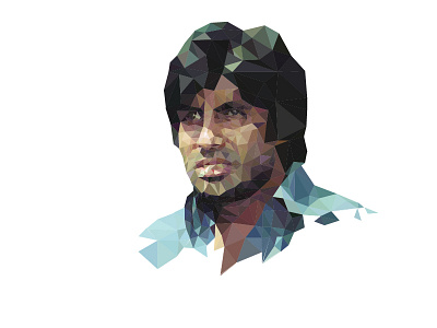 Amitabh Bachchan WIP low poly