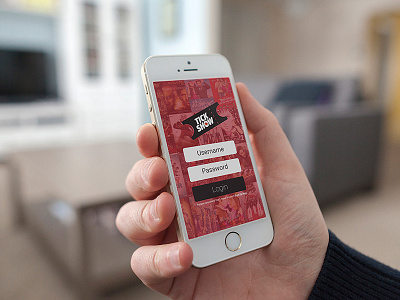 TickShow Ui Design app booking app design icons interface ios8 iphone6 mockup movies software ticket ui ux