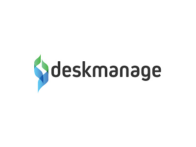 Deskmanage Logo abstract app design desk deskmanage flat logo management minimal ui web
