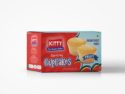 Kitty Bread Packaging | Cupcakes box bread cardboard cupcake design kitty ludhiana