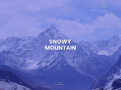 Snowy Mountain Web Design header design snowy mountain web design web design website desing