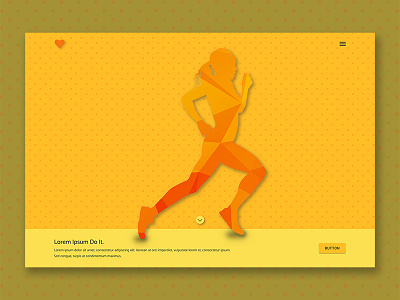 Run Header Design header design run website design web design