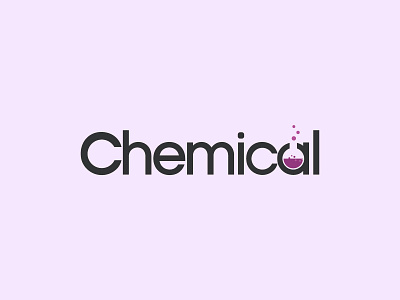 CHEMICAL LOGO adobe brand branding chemical creative creativity design dribbble illustration logo purple science typography vector