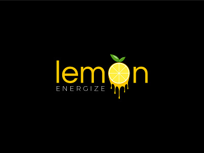 Lemon Logo adobe brand branding design dribbble illustration lemon logo logo squeeze typography vector yellow