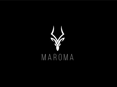 Maroma Logo adobe brand branding deer design dribbble illustration logo typography vector