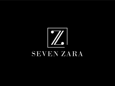 Seven Zara Logo 7 adobe black and white brand branding design dribbble icon illustration logo typography vector z