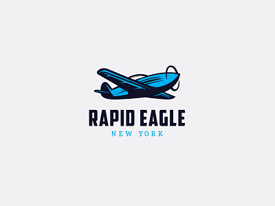 Rapid Eagle Logo adobe blue brand branding design dribbble icon illustration logo typography vector