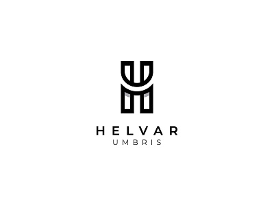Helvar Umbris Logo adobe brand branding design dribbble icon illustration logo typography vector