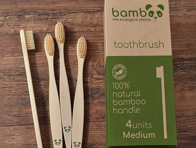 logobrand bamboo, ecological toothbrush branding dailylogo dailylogochallenge design logo mockup