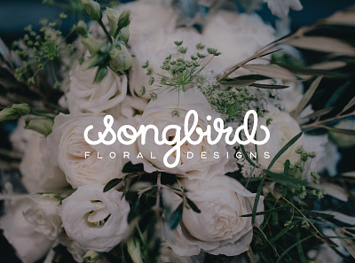 Songbird Floral Design: Identity brand identity branding business card design florist florist brand identity florist logo design lettered logo lettering logo logo design