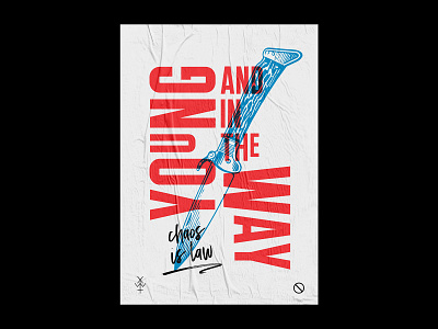 Young and in the Way band merch bandmerch design first post first shot firstshot graphic graphic design illustration music poster poster design type typography vector