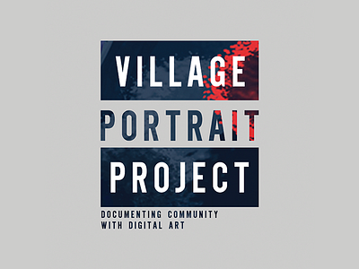 Village Portrait Project - Logo branding digital art logo