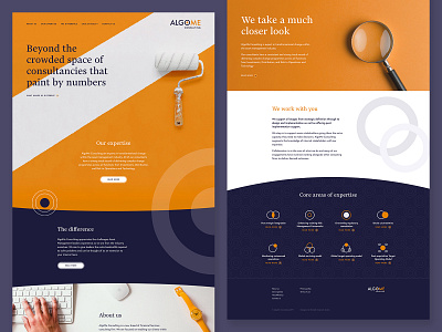 Algome Consulting branding design vector web website