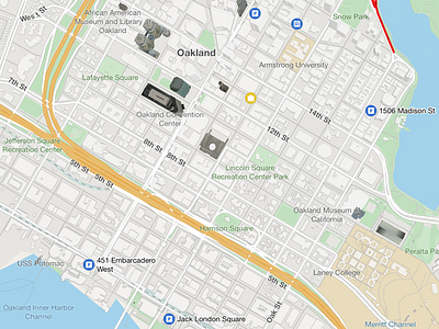 Map screenshot from the sygic mobile SDK map screenshot sdk