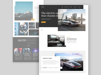 Car website design car sketch webdesign website