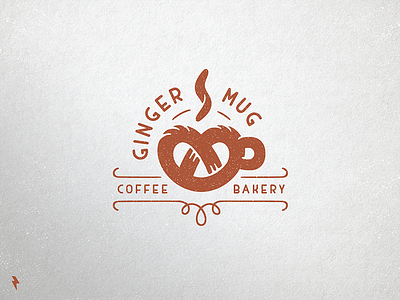 Ginger Mug Alternative Logo branding coffee coffee shop emblem identity linework logo logotype mark vector