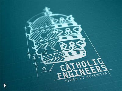 Catholic Engineers Main Logo app application branding corporate emblem icon logo logotype mark mobile ui ux