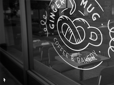 Ginger Mug Branding branding coffee coffee shop emblem identity linework logo logotype mark vector
