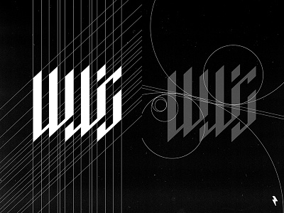 WWS grid font geometry graphic graphic design grid illustration lettering typeface